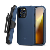 MyBat Pro Maverick Series Case w/ Holster and Tempered Glass for Apple iPhone 13 Pro (6.1)